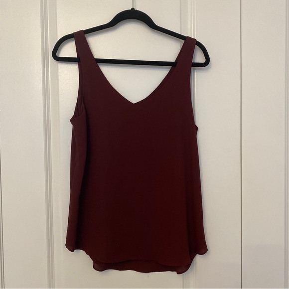 RW&Co maroon sleeveless tank top camisole ladies medium - Picture 3 of 3